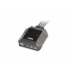 KVM-kytkin ATEN CS22DP-AT 2-porttinen USB DisplayPort, 4K@30Hz, USB-A-konsoli, ääni, 1,2 m kaapeli