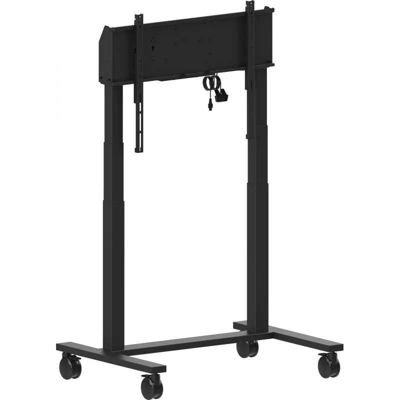 iiyama MD-CAR2031-B1 sähkökäyttöinen lattianostin pyörillä näytöille 55–105 tuumaa, enint. 120 kg, VESA 800x600, korkeus 850–1800 mm, musta
