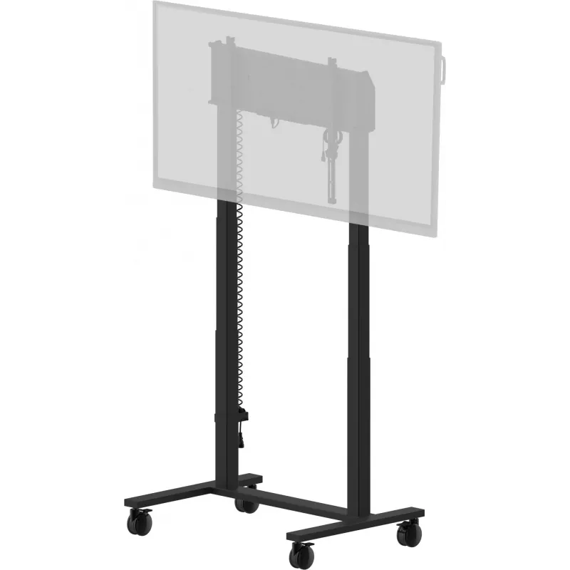 iiyama MD-CAR2031-B1 sähkökäyttöinen lattianostin pyörillä näytöille 55–105 tuumaa, enint. 120 kg, VESA 800x600, korkeus 850–1800 mm, musta