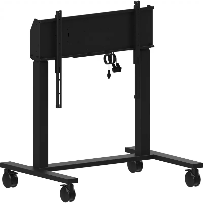 iiyama MD-CAR2031-B1 sähkökäyttöinen lattianostin pyörillä näytöille 55–105 tuumaa, enint. 120 kg, VESA 800x600, korkeus 850–1800 mm, musta