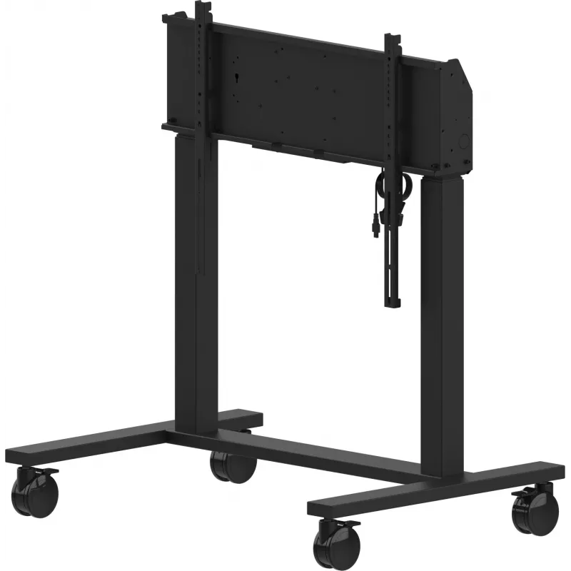iiyama MD-CAR2031-B1 sähkökäyttöinen lattianostin pyörillä näytöille 55–105 tuumaa, enint. 120 kg, VESA 800x600, korkeus 850–1800 mm, musta