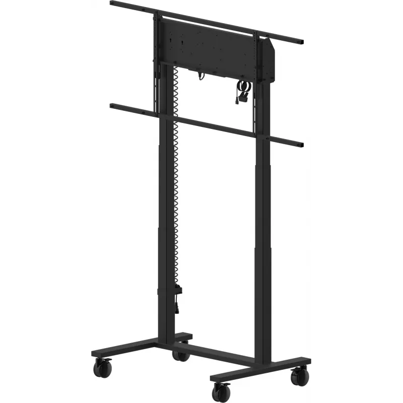 iiyama MD-CAR2031-B1 sähkökäyttöinen lattianostin pyörillä näytöille 55–105 tuumaa, enint. 120 kg, VESA 800x600, korkeus 850–1800 mm, musta