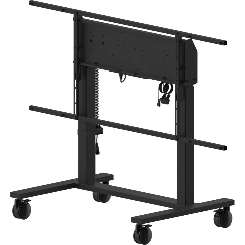 iiyama MD-CAR2031-B1 sähkökäyttöinen lattianostin pyörillä näytöille 55–105 tuumaa, enint. 120 kg, VESA 800x600, korkeus 850–1800 mm, musta