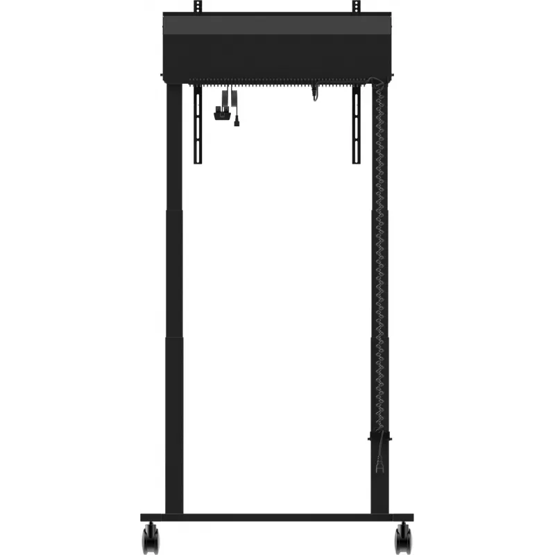 iiyama MD-CAR2031-B1 sähkökäyttöinen lattianostin pyörillä näytöille 55–105 tuumaa, enint. 120 kg, VESA 800x600, korkeus 850–1800 mm, musta
