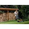 Fiskars StaySharp Max 113880 käsikäyttöinen kelaleikkuri, leikkuuleveys 46 cm, leikkuukorkeus 25–100 mm, musta/oranssi