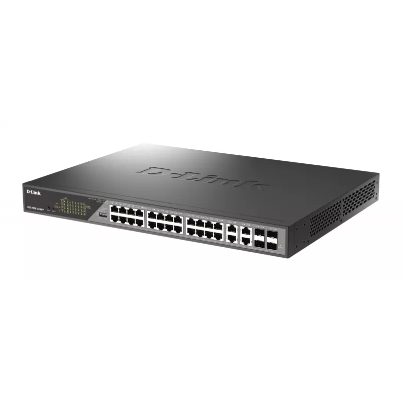 D-Link DSS-200G-28MP verkkokytkin Managed L2 Gigabit Ethernet (10/100/1000) Power over Ethernet (PoE) 1U harmaa