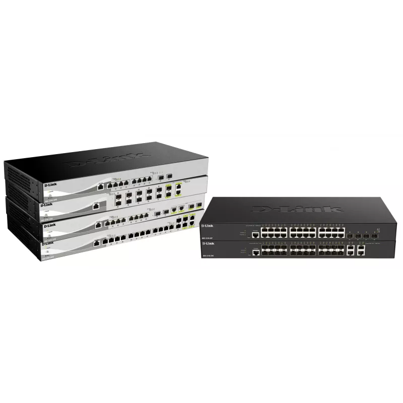 D-Link DXS-1210-16TC/E verkkokytkin Managed L2 10G Ethernet (100/1000/10000) harmaa