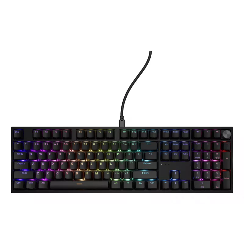 Mekaaninen näppäimistö Genesis THOR 404 — Full-Size 100 % USB QWERTY englanti, musta, RGB
