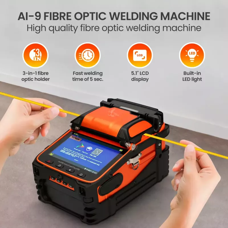Fuuriosplissauslaite Extralink AI-9 7800mAh akku LED-valo LCD 5,1