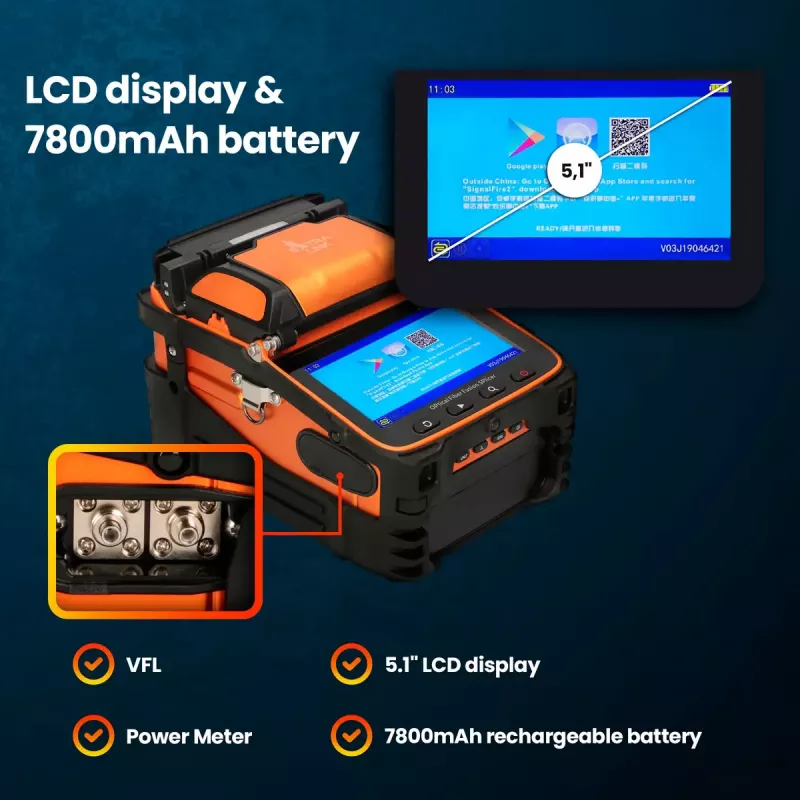Fuuriosplissauslaite Extralink AI-9 7800mAh akku LED-valo LCD 5,1