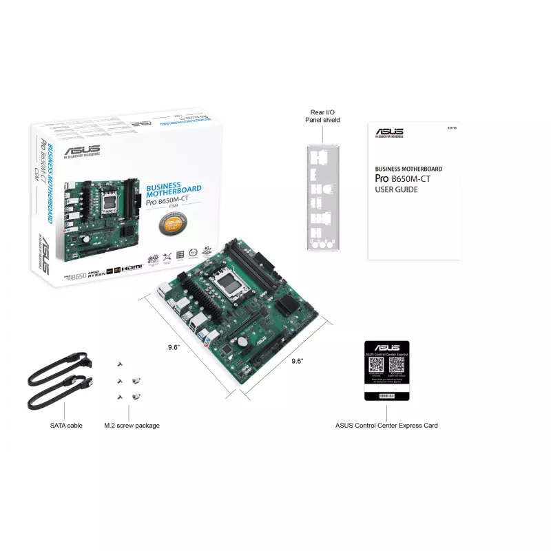 Emolevy ASUS PRO B650M-CT-CSM AMD B650 Socket AM5 micro ATX
