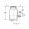 Keittiön jätemurskain TEKA TR750 750W 3/4 hv kompakti kodinkone