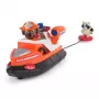 PAW Patrol Fire Rescue: Zuma -pelastusvene toimintahahmolla, ammuttavalla pelastusrenkaalla, pesukarhulla ja leluveneellä, lastenlelu pojille ja tytöille 3 vuodesta alkaen