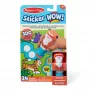 Melissa & Doug Sticker WOW! 24-sivuinen aktiviteettilehtiö ja tarraleimasin, 300 tarraa, taide- ja askartelufidget-lelukeräilyhahmo – tiikeri – FSC-sertifioitu