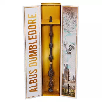 Wizarding World Harry Potter, 30,5 cm maaginen keräilijän taikasauva Albus Dumbledore, jalusta & valettu ikoni, maagiset olennot, asuste