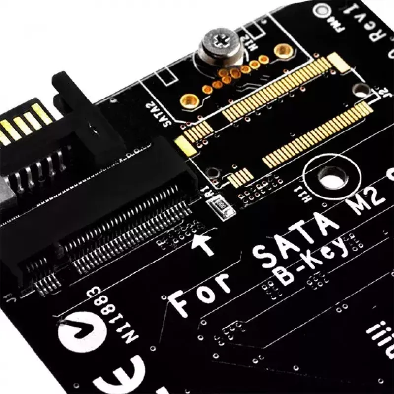 SilverStone SST-ECM20 M.2 SATA -tallennuskontrollerikortti, 2x M.2 sisäinen, 32 Gbit/s