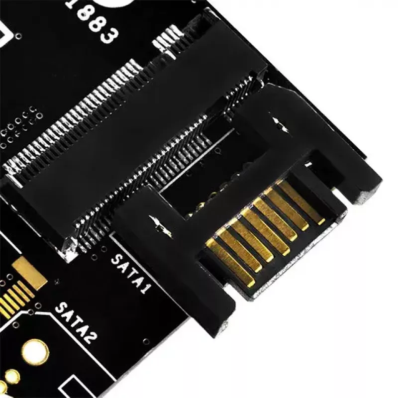 SilverStone SST-ECM20 M.2 SATA -tallennuskontrollerikortti, 2x M.2 sisäinen, 32 Gbit/s
