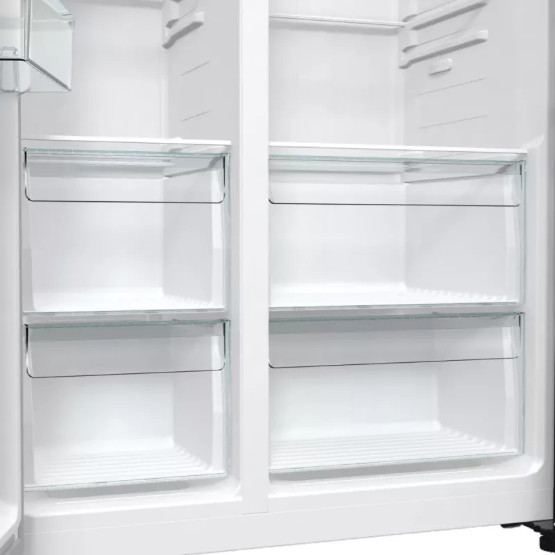 Gorenje NRR9185EABXLWD Side-by-Side -jääkaappipakastin, 547 l (355 l + 192 l), ConvertActive, energialuokka E, tumma ruostumaton teräs