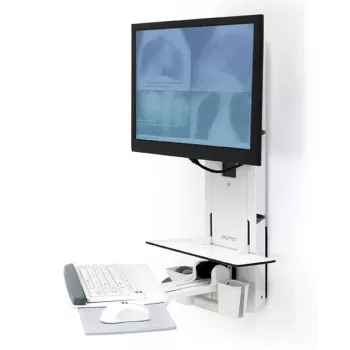 ERGOTRON Styleview istuma-seisoma pystynostin potilashuoneeseen (valkoinen)