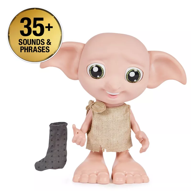 Interaktiivinen lelu Wizarding World Harry Potter Dobby puhetoiminto AAA monivärinen