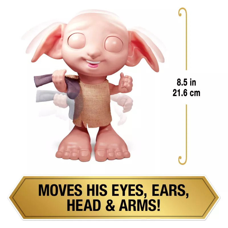 Interaktiivinen lelu Wizarding World Harry Potter Dobby puhetoiminto AAA monivärinen