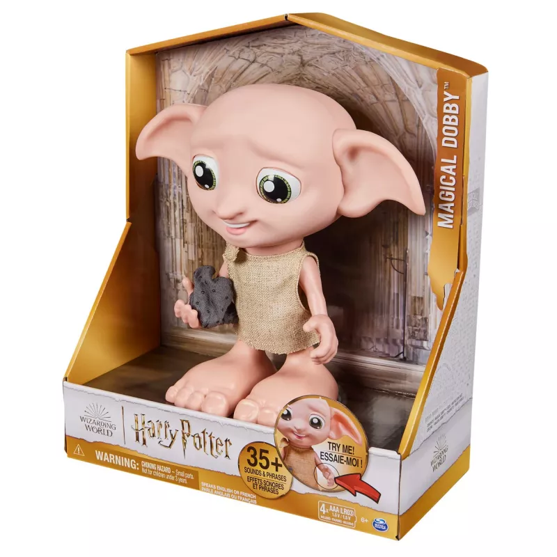 Interaktiivinen lelu Wizarding World Harry Potter Dobby puhetoiminto AAA monivärinen