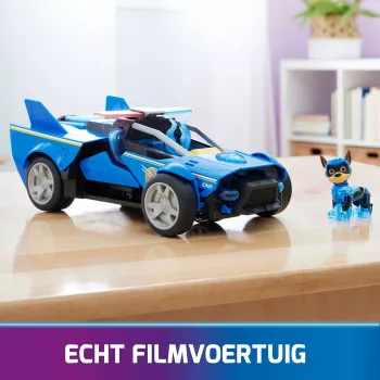 Poliisiauto PAW Patrol Chase’s Mighty Transforming Cruiser valoilla ja äänillä