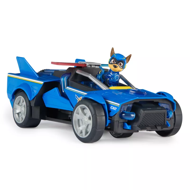 Poliisiauto PAW Patrol Chase’s Mighty Transforming Cruiser valoilla ja äänillä
