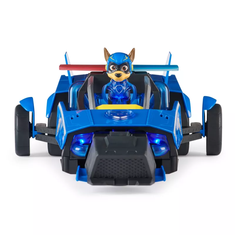 Poliisiauto PAW Patrol Chase’s Mighty Transforming Cruiser valoilla ja äänillä