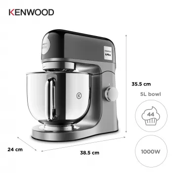 Kenwood kMix Special Edition yleiskone 1000 W 5 L musta, kromi