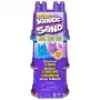 Kinetic Sand, Shimmer Sand 3 kpl:n pakkaus muotteineen ja 340g, kineettinen hiekka lapsille, 4 vuotta, myrkytön, muovi, sininen, pinkki, violetti