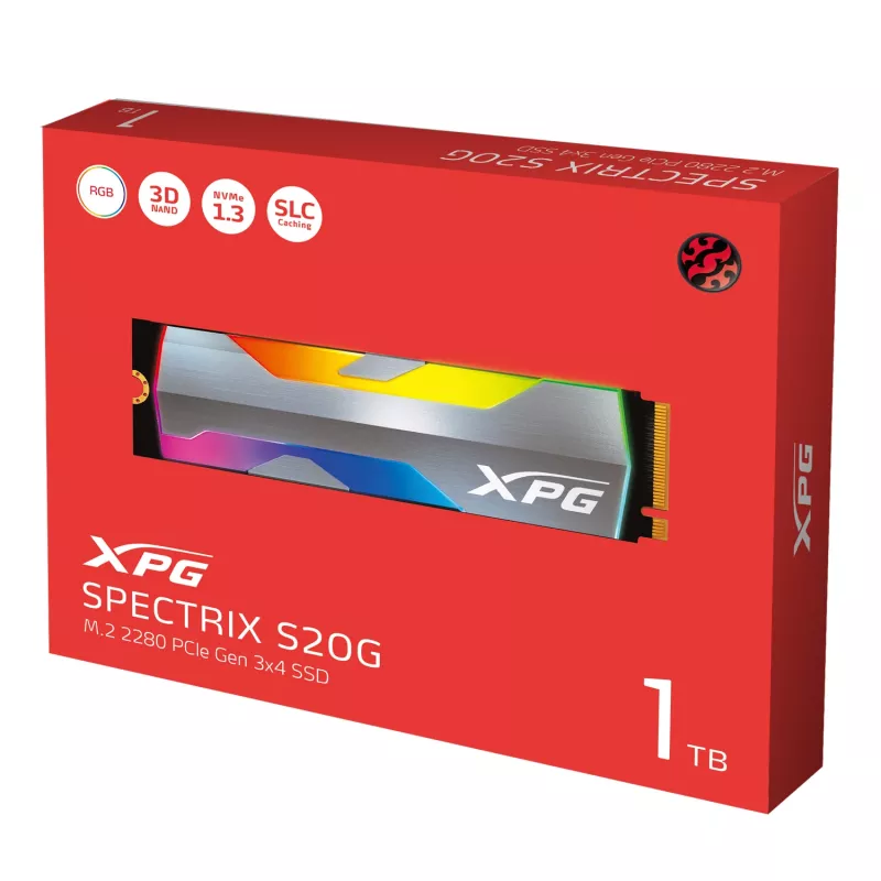 SSD-levy XPG SPECTRIX S20G 1 TB M.2 PCI Express 3.0 NVMe