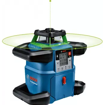 Pyörölähetin Bosch GRL 650 CVHG Professional 18 V vihreällä laserlinjalla, L-BOXX