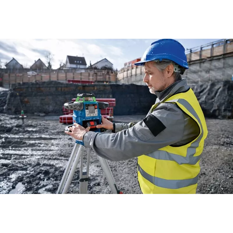 Pyörölähetin Bosch GRL 650 CVHG Professional 18 V vihreällä laserlinjalla, L-BOXX