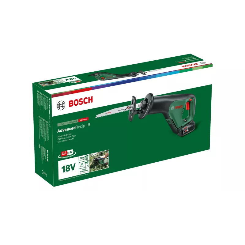 Bosch AdvancedRecip 18 300 iskua/min musta, vihreä