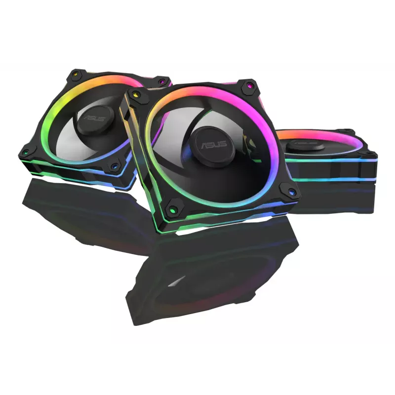 ASUS Prime MR120 tuuletin ARGB Reverse musta 3in1 tietokonekotelo 12 cm 3 kpl