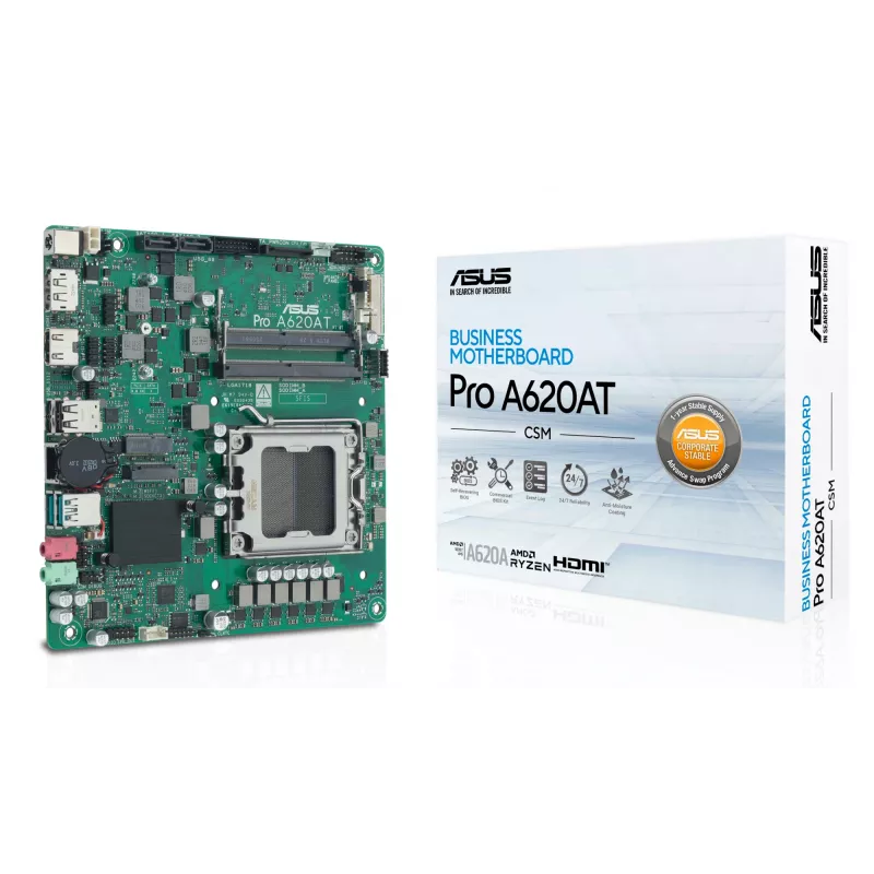 Emolevy ASUS 90MB1L5M-M0EAYC AMD A620A Socket AM5 mini ITX