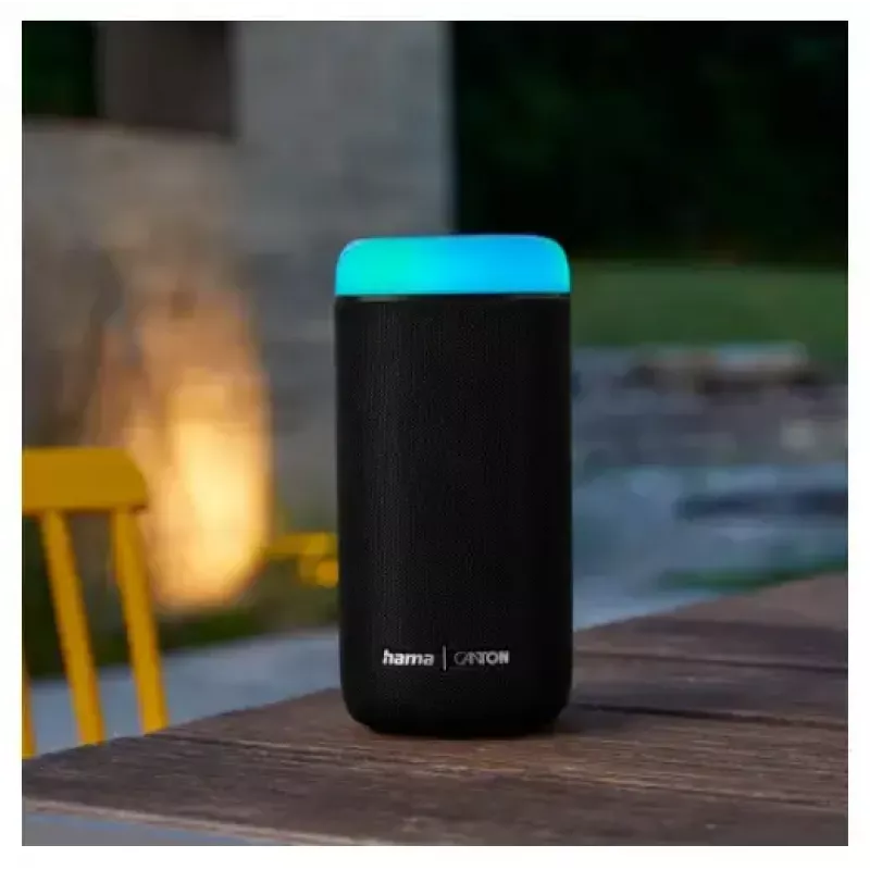 Bluetooth-kaiutin CANTON Glow Pro HAMA, musta, 3,5 mm liitäntä, LED-valotehosteet