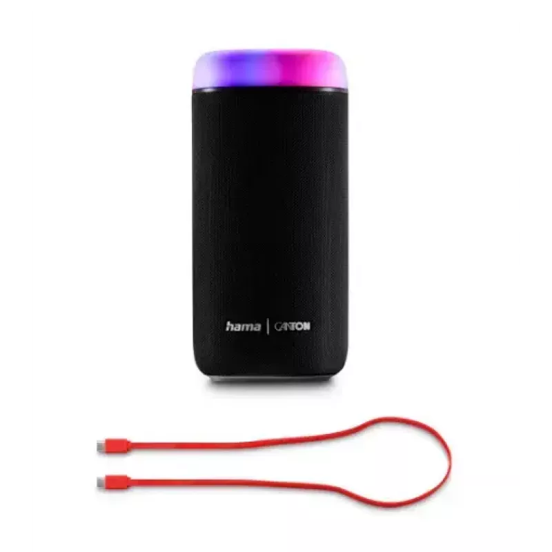 Bluetooth-kaiutin CANTON Glow Pro HAMA, musta, 3,5 mm liitäntä, LED-valotehosteet