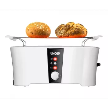 Leivänpaahdin Unold Design Dual 4 viipaletta 1350 W musta valkoinen