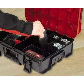Pientarvikelaatikko Einhell E-Case S-F polypropeeni musta punainen 42x28x9,5 cm