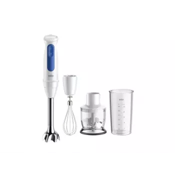 Käsisekoitin Braun Household MultiQuick 3 MQ30202M, 900 W, valkoinen/sininen, silppurilla ja vispilällä