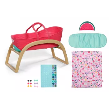 Nuken kehto zapf creation BABY born 3-in-1 Pinplay — nuken kalusteet, muunneltava kehto/sänky/kantolaukku
