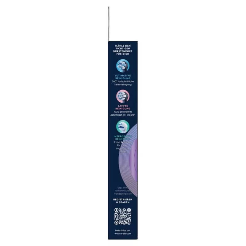 Oral-B iO Radiant White -harjaspäät, 4 kpl:n pakkaus, musta