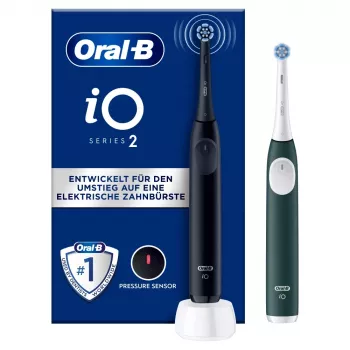 Sähköhammasharja BRAUN Oral-B iO Series 2 Duo musta/vihreä, ladattava, malli 62418