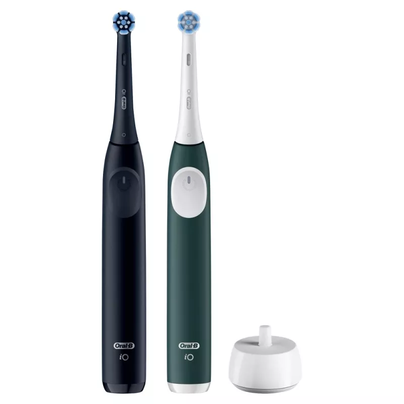 Sähköhammasharja BRAUN Oral-B iO Series 2 Duo musta/vihreä, ladattava, malli 62418