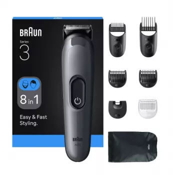 Braun AIO3540 hiustenleikkuukone/trimmeri musta, harmaa 14 nikkelimetallihydridi (NiMH)