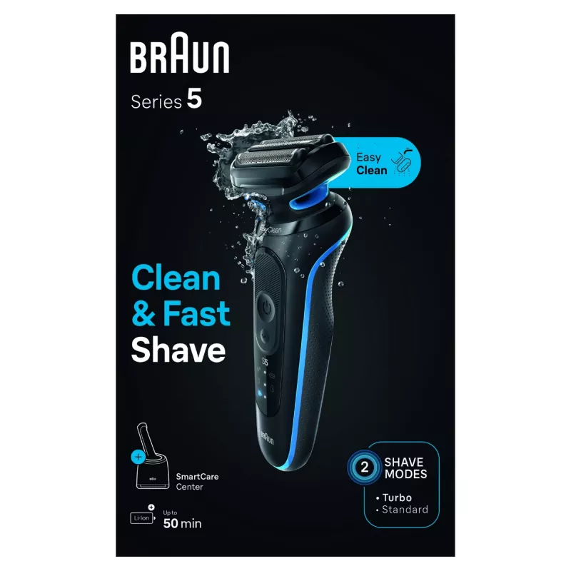 Braun Series 5 52-B7000cc kalvorasvari trimmeri musta akku litiumioni