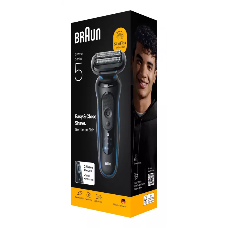 Braun Series 5 52-B1000s kalvorasvari musta