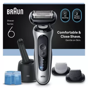 Braun Series 6 62-S7650cc hopea - kalvorasvari Li-Ion-akulla